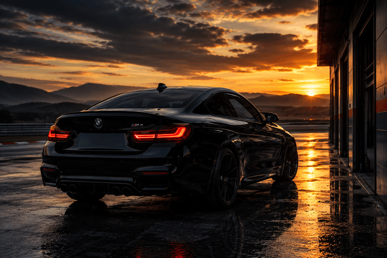 Aggressive BMW Front Profile Silhouette